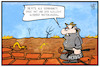 Cartoon: Herbstbeginn (small) by Kostas Koufogiorgos tagged karikatur,koufogiorgos,illustration,cartoon,sommer,herbst,herbstanfang,wetter,hitze,dürre,hitzewelle,klima