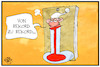 Cartoon: Hitzerekord (small) by Kostas Koufogiorgos tagged karikatur,koufogiorgos,illustration,cartoon,hitzewelle,temperatur,thermometer,michel,wetter,klima