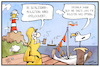 Cartoon: Holstein Kiel (small) by Kostas Koufogiorgos tagged karikatur,koufogiorgos,illustration,cartoon,holstein,kiel,fussball,verein,lockerungen,öffnen,schleswig
