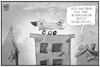 Cartoon: Homeoffice (small) by Kostas Koufogiorgos tagged karikatur,koufogiorgos,illustration,cartoon,homeoffice,bundeswehr,luftwaffe,corona,quarantäne,pandemie