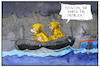 Cartoon: Houston (small) by Kostas Koufogiorgos tagged karikatur,koufogiorgos,illustration,cartoon,houston,regen,überschwemmung,unwetter,harvey,sturm,wasser,schlauchboot,umwelt,wetter
