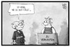 Cartoon: Kaisers Tengelmann (small) by Kostas Koufogiorgos tagged karikatur,koufogiorgos,illustration,cartoon,kaisers,tengelmann,schlecker,supermarkt,verkauf,zerschlagung,mitarbeiter,arbeitsplatz,angestellter
