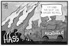 Cartoon: Kampf gegen den Hass (small) by Kostas Koufogiorgos tagged karikatur,koufogiorgos,illustration,cartoon,hass,gewalt,wasser,feuerwehr,rechtsextremismus,chemnitz
