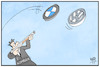 Cartoon: Kartellstrafe für Autobauer (small) by Kostas Koufogiorgos tagged karikatur,koufogiorgos,illustration,cartoon,kartell,eu,bmw,vw,autobauer