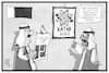 Cartoon: Katar und der letzte Kaiser (small) by Kostas Koufogiorgos tagged karikatur,koufogiorgos,illustration,cartoon,katar,diplomatie,beziehungen,kaiser,beckenbauer,fussball,fifa,wm,sport