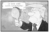 Cartoon: Katastrophe Trump (small) by Kostas Koufogiorgos tagged karikatur,koufogiorgos,illustration,cartoon,katastrophe,trump,spiegel,krisenmanagment,usa,präsident,eitelkeit