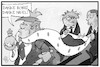 Cartoon: König Donald (small) by Kostas Koufogiorgos tagged karikatur,koufogiorgos,illustration,cartoon,donald,trump,könig,monarch,herrscher,boris,johnson,uk,grossbritannien,usa