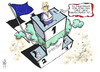 Cartoon: Korruptionsindex (small) by Kostas Koufogiorgos tagged korruption,index,transparency,international,griechenland,sieger,siegerehrung,europa,karikatur,kostas,koufogiorgos