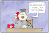 Cartoon: Kretschmann (small) by Kostas Koufogiorgos tagged karikatur,koufogiorgos,illustration,cartoon,kretschmann,kim,jong,un,nordkorea,regime,regimewechsel,totalitär,grundrechte