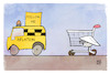 Cartoon: Lebensmittelpreise heben ab (small) by Kostas Koufogiorgos tagged karikatur,koufogiorgos,lebensmittel,einkaufswagen,inflation,followme,verbraucher,wirtschaft