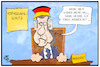 Cartoon: Maaßens Hut (small) by Kostas Koufogiorgos tagged karikatur,koufogiorgos,illustration,cartoon,maaßen,hut,deutschland,verfassungsschutz,entlassung,präsident,hutbürger
