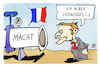 Cartoon: Macron (small) by Kostas Koufogiorgos tagged karikatur,koufogiorgos,macron,pipeline,macht,frankreich