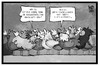 Cartoon: Massentierhaltung (small) by Kostas Koufogiorgos tagged karikatur,koufogiorgos,illustration,cartoon,massentierhaltung,huehner,huehnerstall,küken,schreddern,tierschutz,landwirtschaft