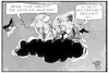 Cartoon: Mauer zu Mexiko (small) by Kostas Koufogiorgos tagged karikatur,koufogiorgos,illustration,cartoon,mexiko,mauer,ulbricht,honecker,grenze,ddr,geschichte,historisch,fortschritt