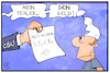 Cartoon: Maut-Rechnung (small) by Kostas Koufogiorgos tagged karikatur,koufogiorgos,illustration,cartoon,maut,rechnung,kosten,michel,fehler