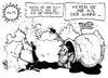 Cartoon: Merkel in Griechenland (small) by Kostas Koufogiorgos tagged merkel,griechenland,diogenes,tonne,sonne,hilfe,europa,euro,schulden,krise,besuch,karikatur,kostas,koufogiorgos