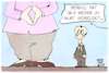Cartoon: Merz und Merkel (small) by Kostas Koufogiorgos tagged karikatur,koufogiorgos,merkel,merz,schlag,beule,csu,asyldebatte