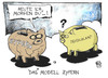 Cartoon: Modell Zypern (small) by Kostas Koufogiorgos tagged zypern,modell,eur,euro,rettung,europa,schulden,krise,sparpolitik,sparschwein,karikatur,kostas,koufogiorgos