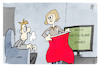 Cartoon: Nächster Gegner-Spanien (small) by Kostas Koufogiorgos tagged karikatur,koufogiorgos,spanien,deutschland,fußball,fernsehen,torrero,kampf,wm