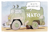 Cartoon: NATO-Chef (small) by Kostas Koufogiorgos tagged karikatur,koufogiorgos,nato,rutte,route,navi,generalsekretär