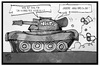 Cartoon: NATO-Gipfel (small) by Kostas Koufogiorgos tagged karikatur,koufogiorgos,illustration,cartoon,russland,nato,militär,pakt,bündnis,panzer,abschreckung,armee,konflikt