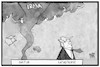 Cartoon: Naturkatastrophe (small) by Kostas Koufogiorgos tagged karikatur,koufogiorgos,illustration,cartoon,irma,natur,katastrophe,hurricane,trump,usa
