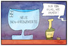 Cartoon: NOx-Grenzwerte (small) by Kostas Koufogiorgos tagged karikatur,koufogiorgos,illustration,cartoon,grenzwert,stickoxid,nox,glas,flasche,schadstoff,abgas