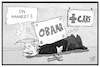 Cartoon: Obamacare (small) by Kostas Koufogiorgos tagged karikatur koufogiorgos illustration cartoon obamacare trump umbau arzt krankenversicherung usa sozialstaat