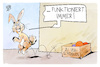 Cartoon: Oster-Ende (small) by Kostas Koufogiorgos tagged karikatur,koufogiorgos,verschenken,osterhase,ostereier,ostern