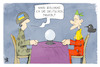Cartoon: Panzer für die Ukraine (small) by Kostas Koufogiorgos tagged karikatur,koufogiorgos,panzer,ukraine,scholz,wahrsager,hellseher,kristallkugel,zukunft,soldat