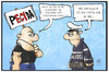 Cartoon: Pegida (small) by Kostas Koufogiorgos tagged karikatur,koufogiorgos,illustration,cartoon,reichskristallnacht,pegida,demonstration,fremdenfeindlichkeit,rechtsradikal,neonazi,polizist