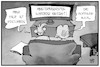 Cartoon: Philip und die Hoffnung (small) by Kostas Koufogiorgos tagged karikatur,koufogiorgos,illustration,cartoon,mpk,philip,hoffnung,tod,sterben,fernsehen,nachrichten,pandemie,royal,uk,prinz