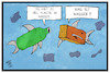 Cartoon: Plastik im Meer (small) by Kostas Koufogiorgos tagged karikatur,koufogiorgos,illustration,cartoon,plastik,meer,umwelt,umweltverschmutzung,fische,wasser,natur,plastikverbot