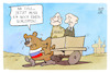 Cartoon: Putin und Prigoschin (small) by Kostas Koufogiorgos tagged karikatur,koufogiorgos,putin,prigoschin,karren,bär,russland,wagner