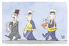 Cartoon: Razzia gegen die Mafia (small) by Kostas Koufogiorgos tagged karikatur,koufogiorgos,razzia,mafia,pate,katze,polizei