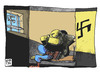 Cartoon: Rechtsextremismus (small) by Kostas Koufogiorgos tagged rechtsextremismus,neonazi,netzwerk,gefängnis,nsu,zelle,häftling,karikatur,kostas,koufogiorgos