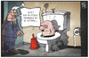 Cartoon: Rechtsextremismus (small) by Kostas Koufogiorgos tagged koufogiorgos,illustration,cartoon,karikatur,neonazi,rechtsextremismus,toilette,auftrieb,klo,politik,michel