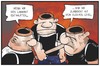 Cartoon: Rechtsextremismus (small) by Kostas Koufogiorgos tagged karikatur,koufogiorgos,illustration,cartoon,fremdenfeindlichkeit,rechtsextremismus,neonazi,gehirn,enthauptung,kopf,intelligenz,landrat,politiker,politik
