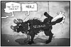 Cartoon: Rechtsterrorismus (small) by Kostas Koufogiorgos tagged karikatur,koufogiorgos,illustration,cartoon,neonazi,rechtsterrorismus,extremismus,rechtsradikal,politik,hund,gewalt