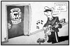 Cartoon: Rechtsterrorismus (small) by Kostas Koufogiorgos tagged karikatur,koufogiorgos,illustration,cartoon,old,school,society,oss,polizei,razzia,alice,cooper,lied,song,rechtsterrorismus,rechtsextremismus,politik