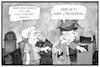 Cartoon: Rentenniveau (small) by Kostas Koufogiorgos tagged karikatur,koufogiorgos,illustration,cartoon,2040,rente,rentenniveau,lebensstandard,armut,altersarmut,geld,flaschensammler,rentner