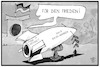 Cartoon: Rüstungsexporte (small) by Kostas Koufogiorgos tagged karikatur,koufogiorgos,illustration,cartoon,rüstung,export,waffen,saudi,arabien,rakete,frieden,wirtschaft