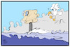Cartoon: Russlands U-Boote (small) by Kostas Koufogiorgos tagged karikatur,koufogiorgos,illustration,cartoon,uboot,putin,russland,atlantik,nordmeer,möwe,spionage,rüstung