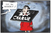 Cartoon: Sahra Wagenknecht (small) by Kostas Koufogiorgos tagged karikatur,koufogiorgos,illustration,cartoon,wagenknecht,je,suis,charlie,hebdo,terrorismus,linke,linkspartei,politik
