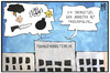 Cartoon: Schäuble ist fassungslos (small) by Kostas Koufogiorgos tagged karikatur,koufogiorgos,illustration,cartoon,schäuble,finanzministerium,ärger,wut,finanzminister,politiker,politik