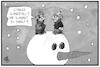 Cartoon: Schnee (small) by Kostas Koufogiorgos tagged karikatur,koufogiorgos,illustration,cartoon,schnee,winter,einbruch,schneemann,wetter,kälte
