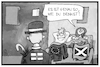 Cartoon: Schottland und die EU (small) by Kostas Koufogiorgos tagged karikatur,koufogiorgos,illustration,cartoon,schottland,eu,europa,grossbritannien,uk,mann,frau,betrogen,europäische,union,referendum,ehe,seitensprung