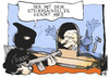 Cartoon: Schulden und Steuereinnahmen (small) by Kostas Koufogiorgos tagged steuern,schulden,säckel,schäuble,raub,überfall,geld,karikatur,kostas,koufogiorgos