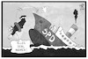 Cartoon: Schulz geht von Bord (small) by Kostas Koufogiorgos tagged karikatur,koufogiorgos,illustration,cartoon,spd,schiff,dampfer,schulz,nahles,sprung,rettung,abgang,sinken,untergang,politik,partei,parteikvorsitz,sozialdemokratie
