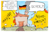 Cartoon: Sicherheit (small) by Kostas Koufogiorgos tagged karikatur,koufogiorgos,ukraine,sicherheit,nahost,regierung,deutschland,haus,krieg,feuer